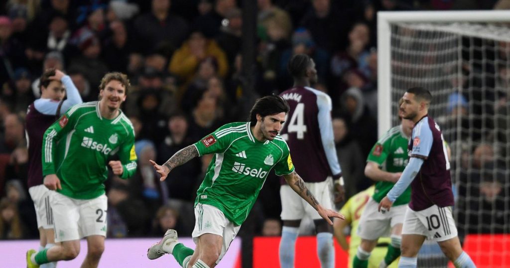 Aston Villa FA Cup Newcastle - Newcastle stages comeback to eliminate Aston Villa in the FA Cup