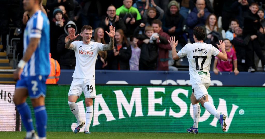Portuguese Goal Dreams of Play - Swansea's Vítor Matos Thrashes Sheffield Wednesday with Portuguese Goal and Dreams of Play-Off