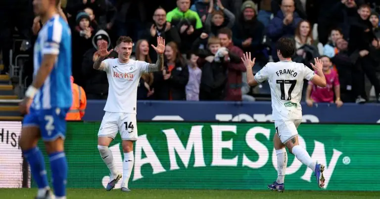Portuguese Goal Dreams of Play - Swansea's Vítor Matos Thrashes Sheffield Wednesday with Portuguese Goal and Dreams of Play-Off