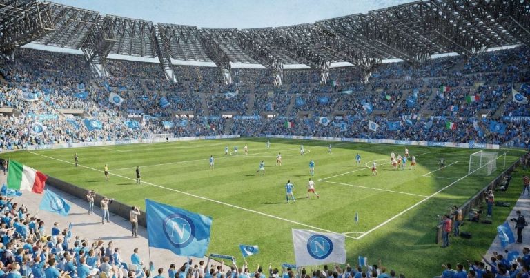 Italian Football Federation Infrastructure Councillor - Plans for the Diego Armando Maradona Stadium Ahead of Euro 2032 (Photos)