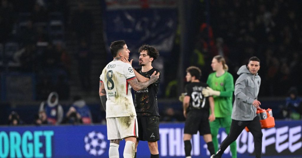 PSG Chelsea - Enzo Fernández and Vitinha 'clashed' at the end of PSG-Chelsea (video)