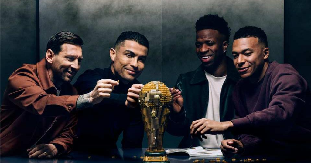 Cristiano Ronaldo Lionel Messi - [EN] Ronaldo, Messi, Mbappé e Vini não estiveram juntos no vídeo da Lego