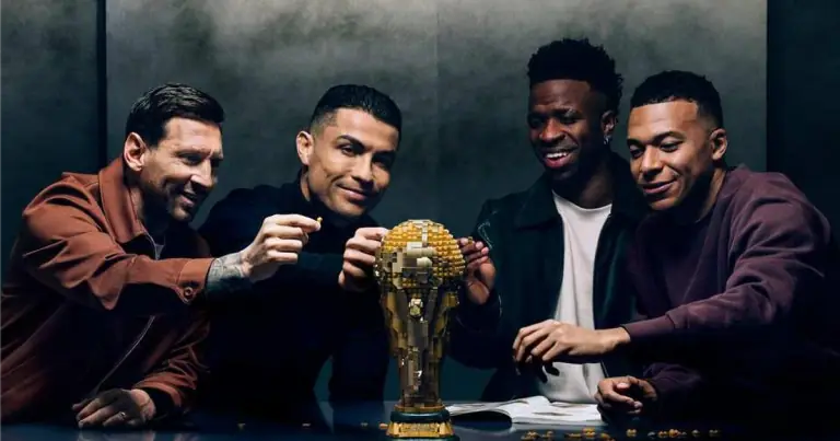 Cristiano Ronaldo Lionel Messi - [EN] Ronaldo, Messi, Mbappé e Vini não estiveram juntos no vídeo da Lego